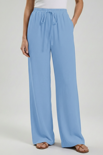 Bexley | Women’s Drawstring Palazzo Pants with Side Pockets