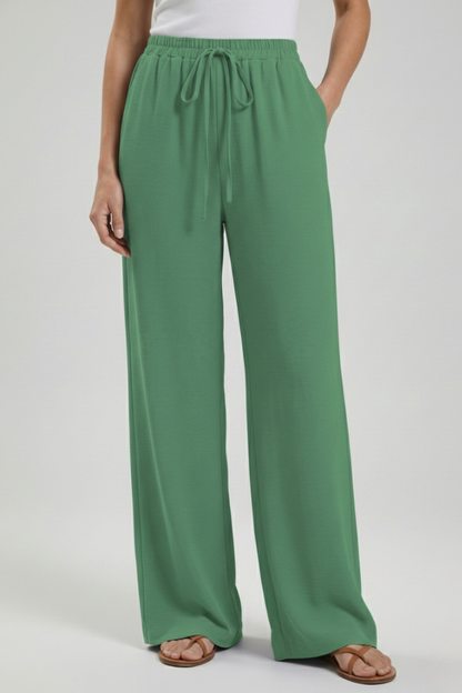 Bexley | Women’s Drawstring Palazzo Pants with Side Pockets