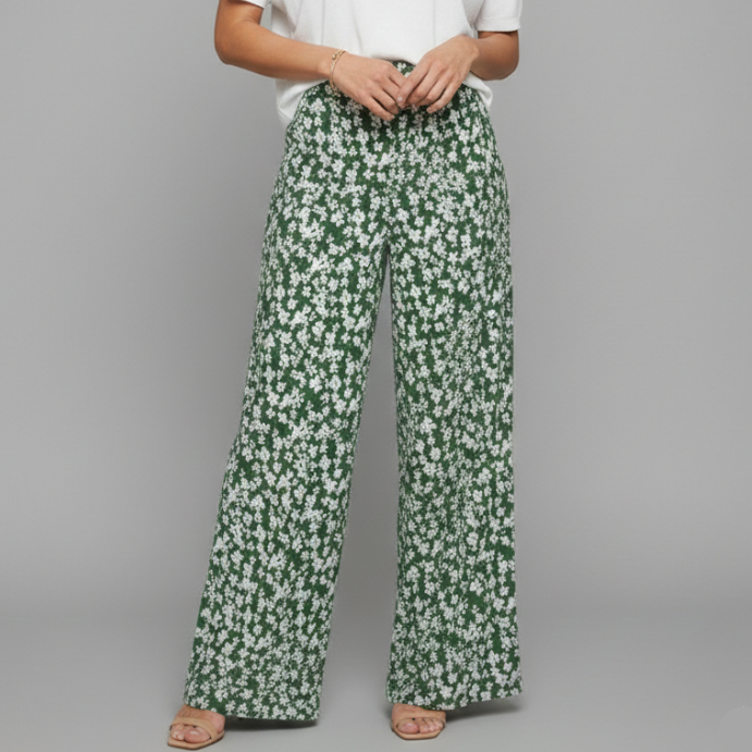 Elowyn | Women’s Floral Wide-Leg Palazzo Pants