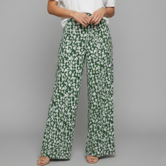 Elowyn | Women’s Floral Wide-Leg Palazzo Pants