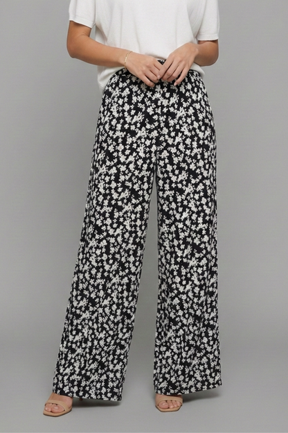 Elowyn | Women’s Floral Wide-Leg Palazzo Pants