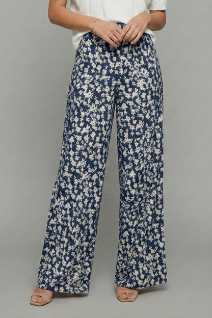 Elowyn | Women’s Floral Wide-Leg Palazzo Pants
