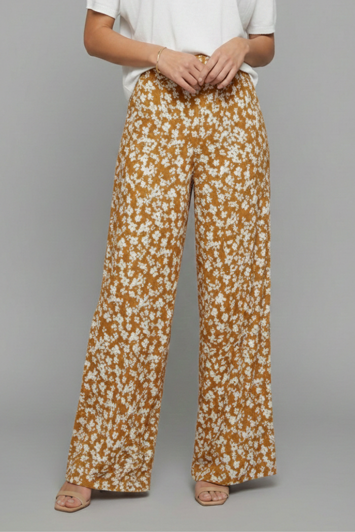 Elowyn | Women’s Floral Wide-Leg Palazzo Pants