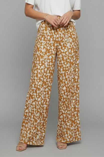 Elowyn | Women’s Floral Wide-Leg Palazzo Pants