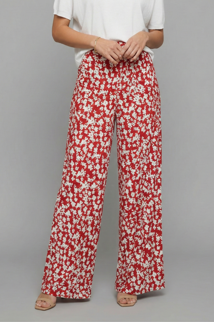 Elowyn | Women’s Floral Wide-Leg Palazzo Pants