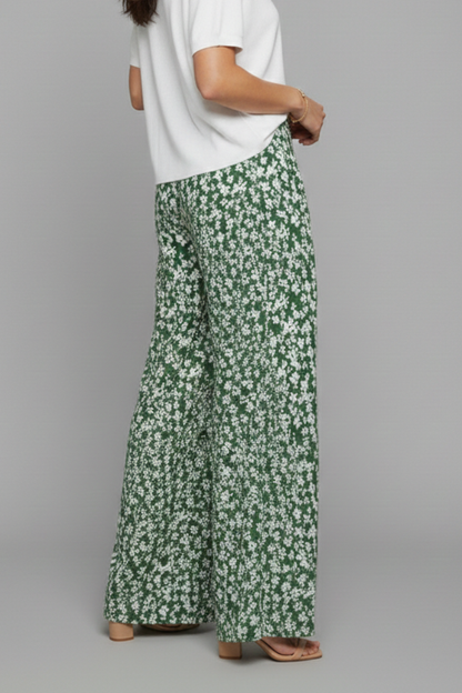 Elowyn | Women’s Floral Wide-Leg Palazzo Pants