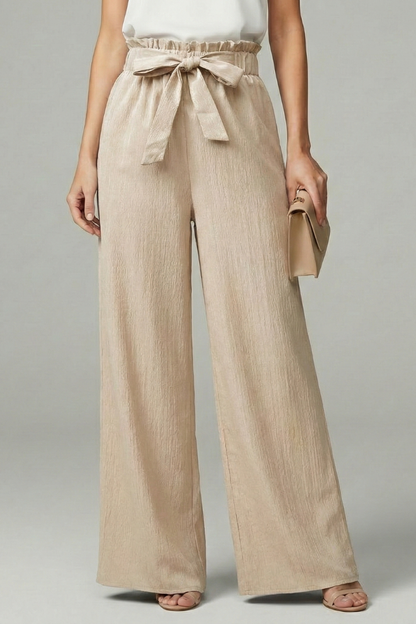 Averie | Women’s Wide-Leg Palazzo Pants with Tie Waist