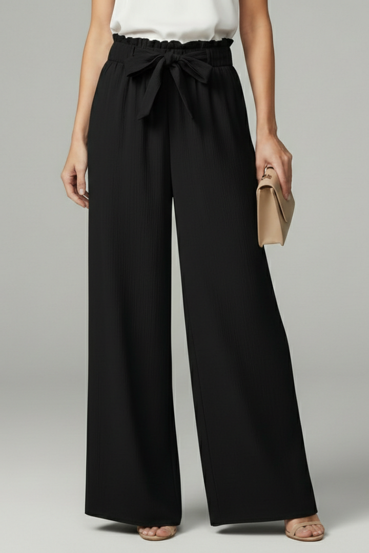 Averie | Women’s Wide-Leg Palazzo Pants with Tie Waist