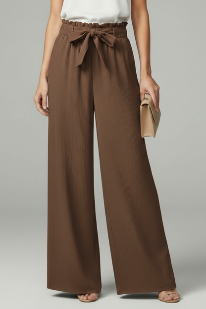 Averie | Women’s Wide-Leg Palazzo Pants with Tie Waist