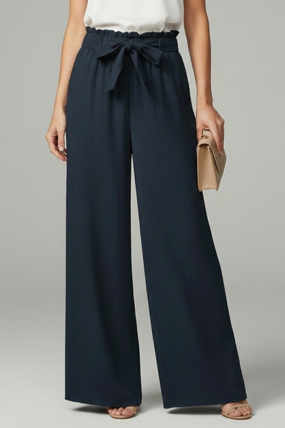 Averie | Women’s Wide-Leg Palazzo Pants with Tie Waist
