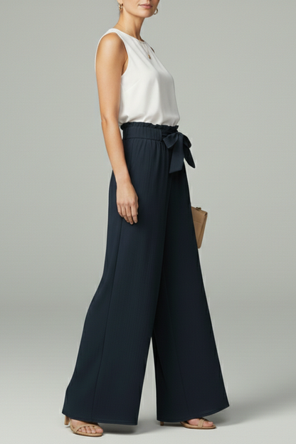 Averie | Women’s Wide-Leg Palazzo Pants with Tie Waist