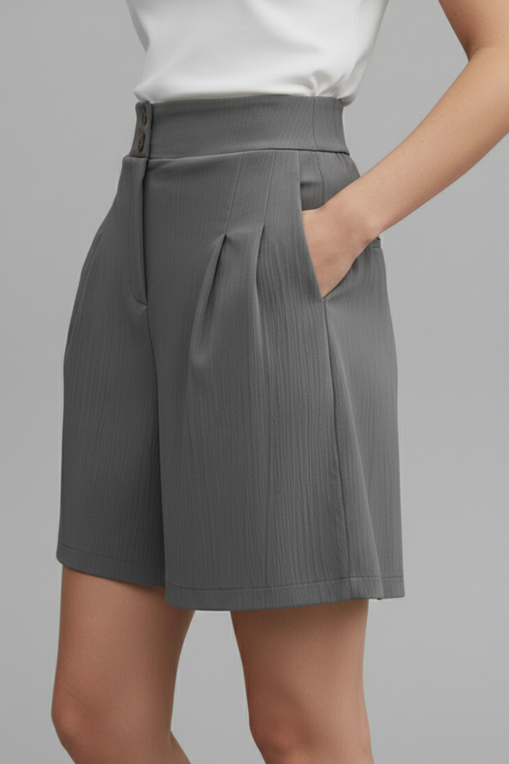 Aubrielle | Women’s High-Waisted Wide Leg Shorts