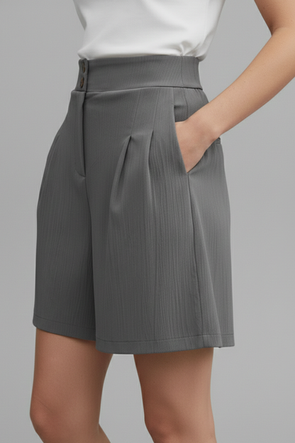 Aubrielle | Women’s High-Waisted Wide Leg Shorts