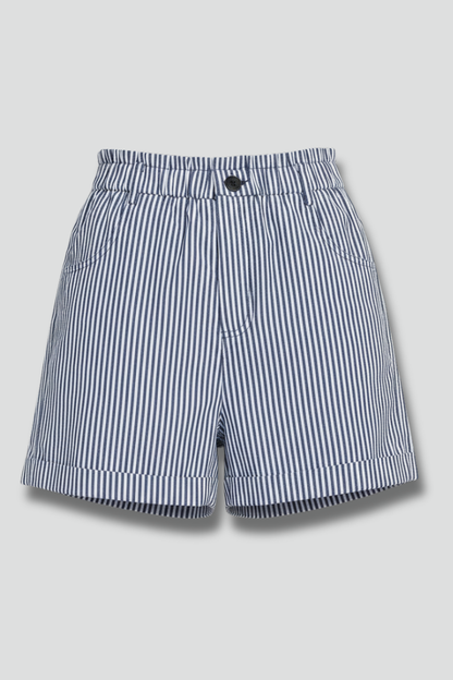 Tatum | Women’s High Waist Striped Tailored Shorts