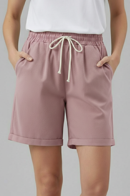 Oaklynn | Women’s Drawstring Waist Shorts with Pockets