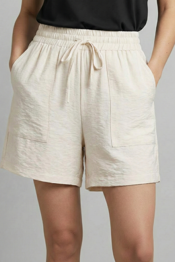 Marissa | Women’s Casual Elastic Waist Drawstring Shorts