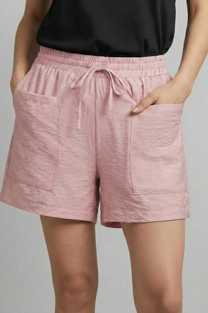 Marissa | Women’s Casual Elastic Waist Drawstring Shorts