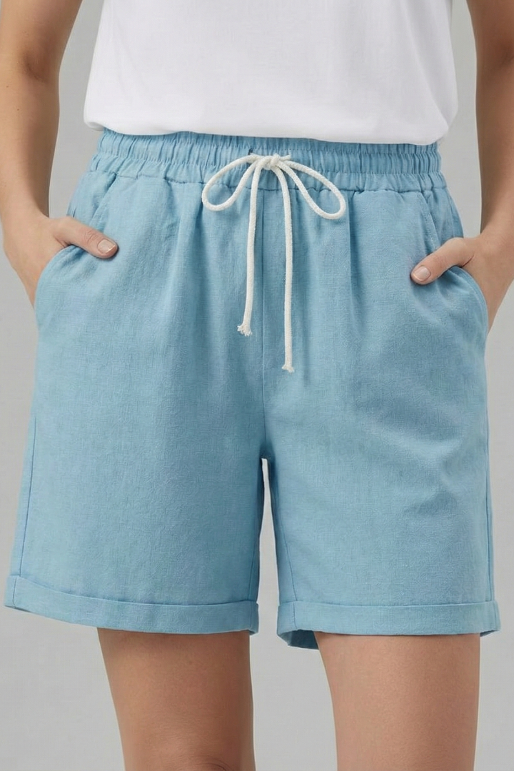Oaklynn | Women’s Drawstring Waist Shorts with Pockets