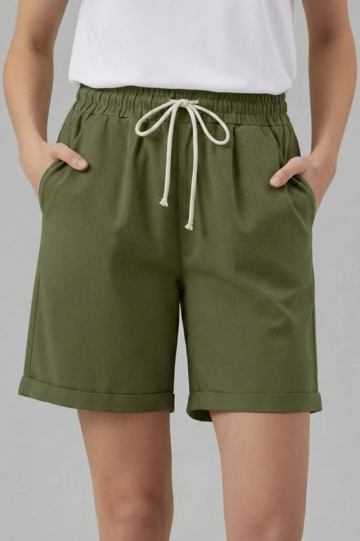 Oaklynn | Women’s Drawstring Waist Shorts with Pockets