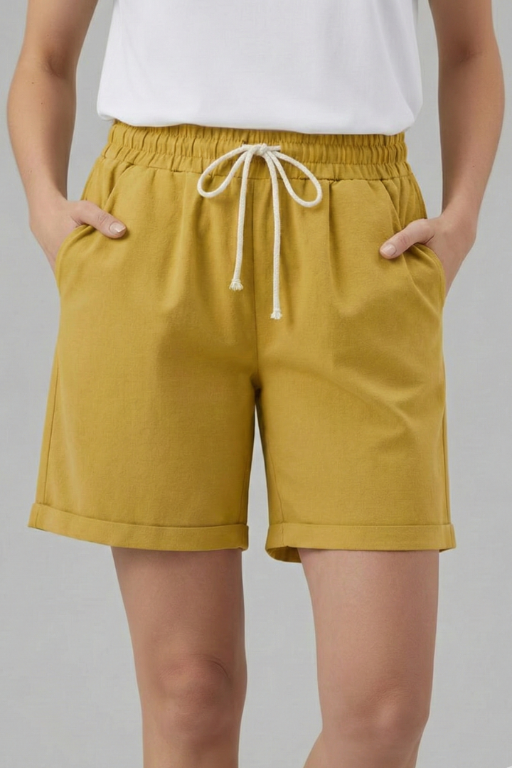 Oaklynn | Women’s Drawstring Waist Shorts with Pockets