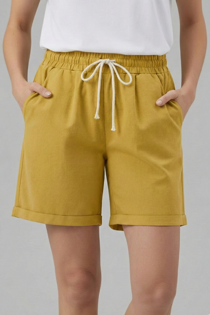 Oaklynn | Women’s Drawstring Waist Shorts with Pockets