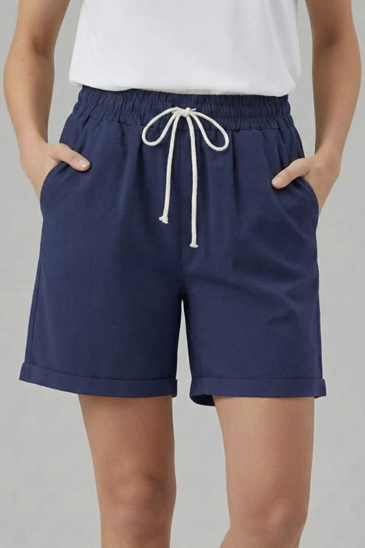 Oaklynn | Women’s Drawstring Waist Shorts with Pockets