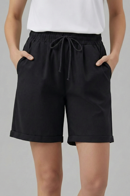 Oaklynn | Women’s Drawstring Waist Shorts with Pockets