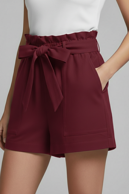 Brinley | Women’s Tie-Waist Shorts with Pockets