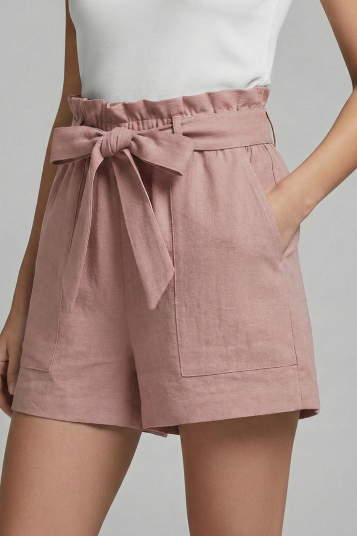 Brinley | Women’s Tie-Waist Shorts with Pockets