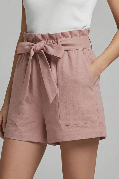 Brinley | Women’s Tie-Waist Shorts with Pockets