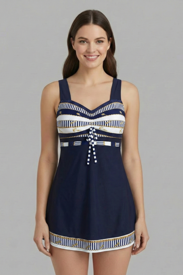 Brooklyn | Women’s Printed Tankini Set with Swim Shorts