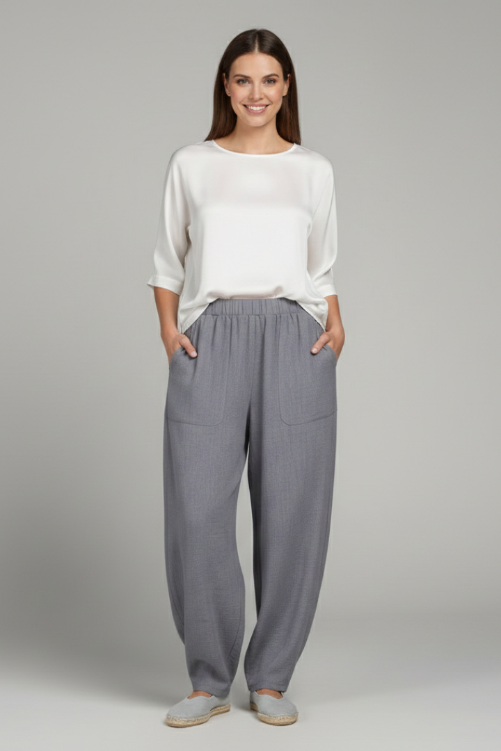 Mallory | Women’s Relaxed Trousers with Elastic Waist