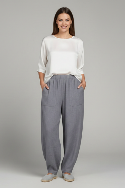 Mallory | Women’s Relaxed Trousers with Elastic Waist