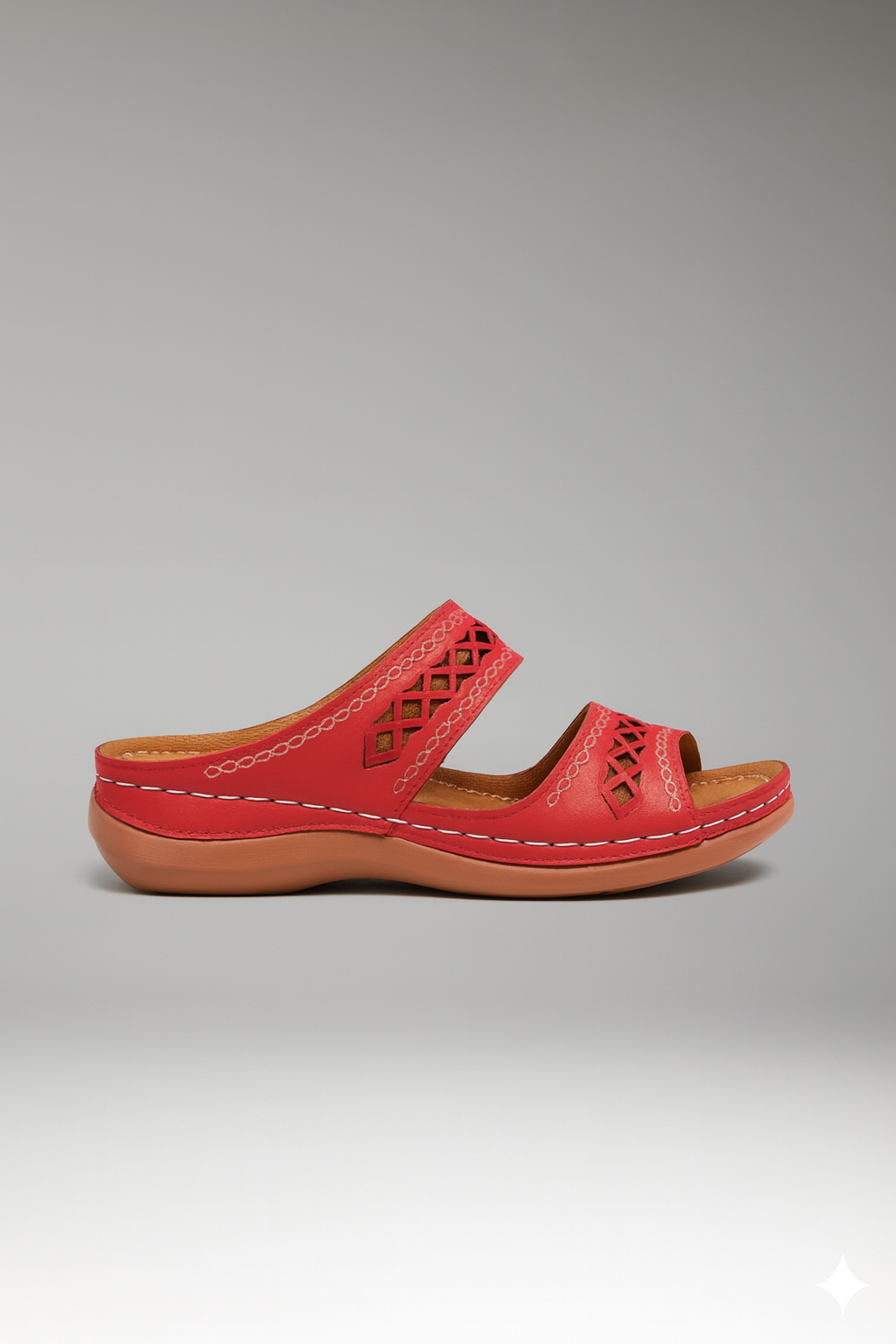 Zaria | Women’s Double Strap Slide Sandals with Cutout Detail