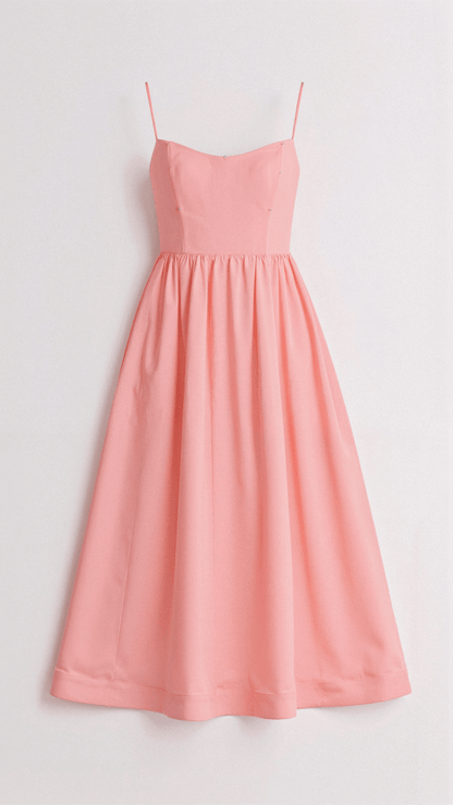 Cecily | Women’s A-Line Midi Dress Ascot Style