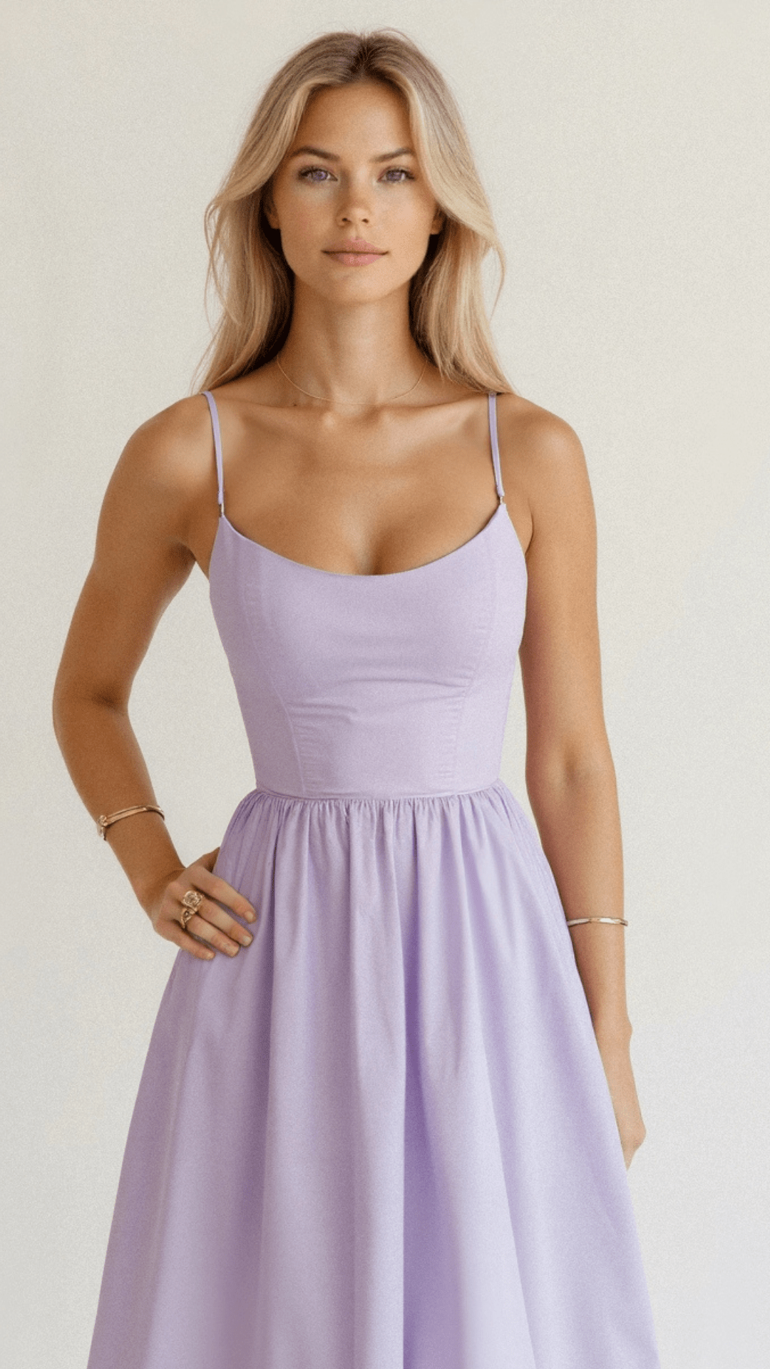Cecily | Women’s A-Line Midi Dress Ascot Style