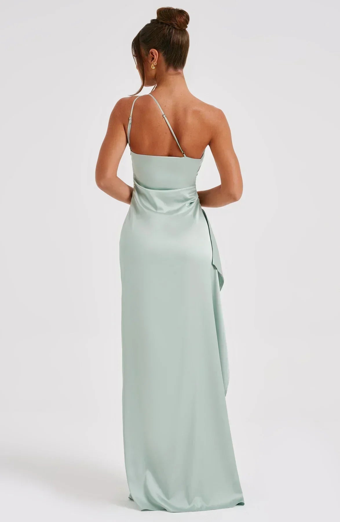 Selena | Women’s Asymmetric One-Shoulder High Slit Evening Maxi Dress