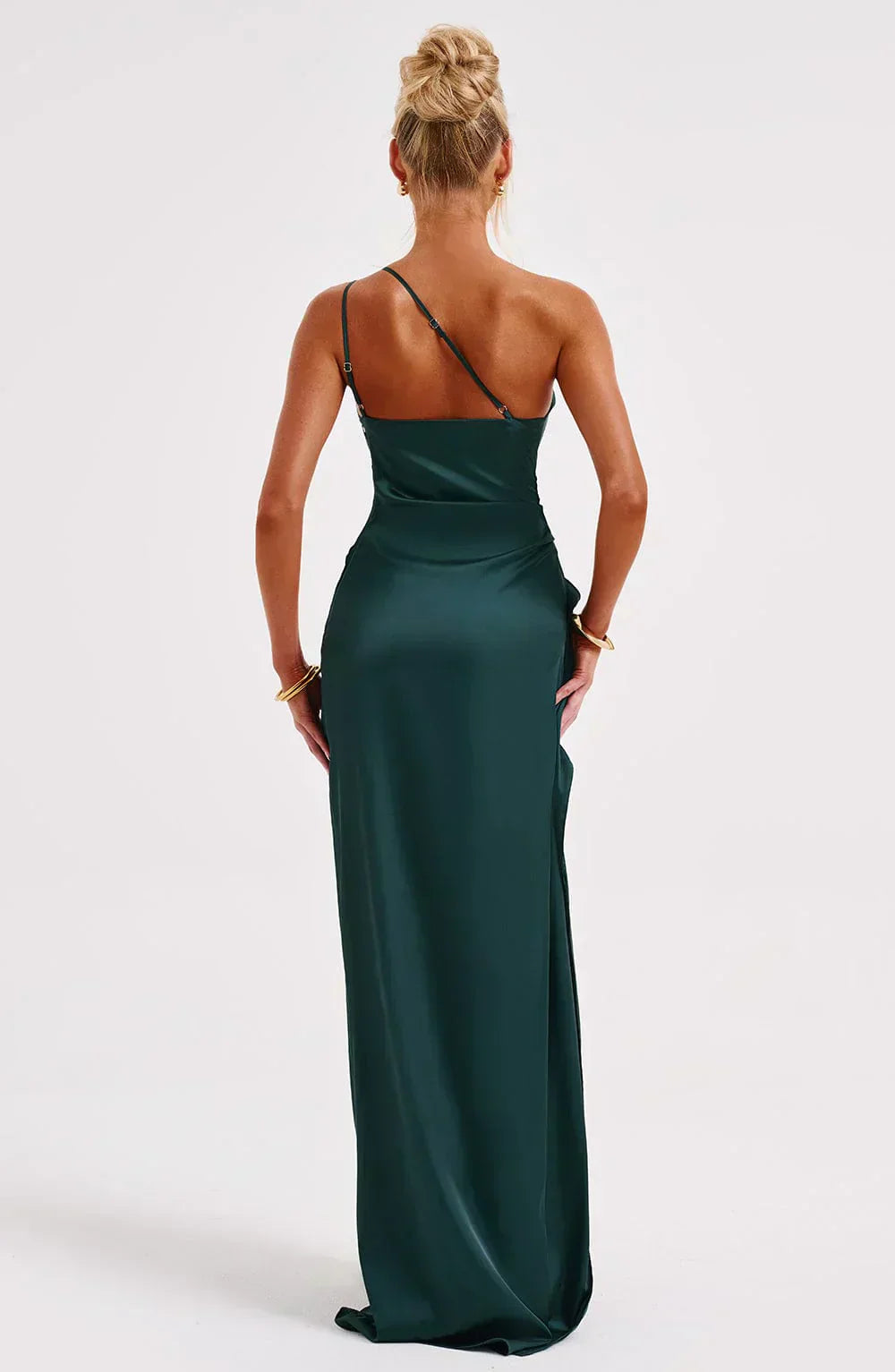 Selena | Women’s Asymmetric One-Shoulder High Slit Evening Maxi Dress