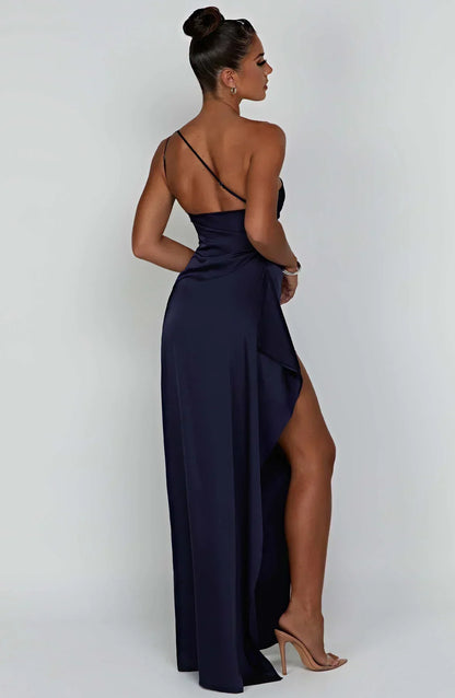 Selena | Women’s Asymmetric One-Shoulder High Slit Evening Maxi Dress
