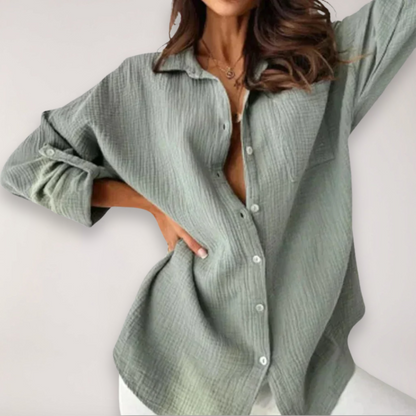 Marlowe | Women’s Button Front Roll-Up Shirt
