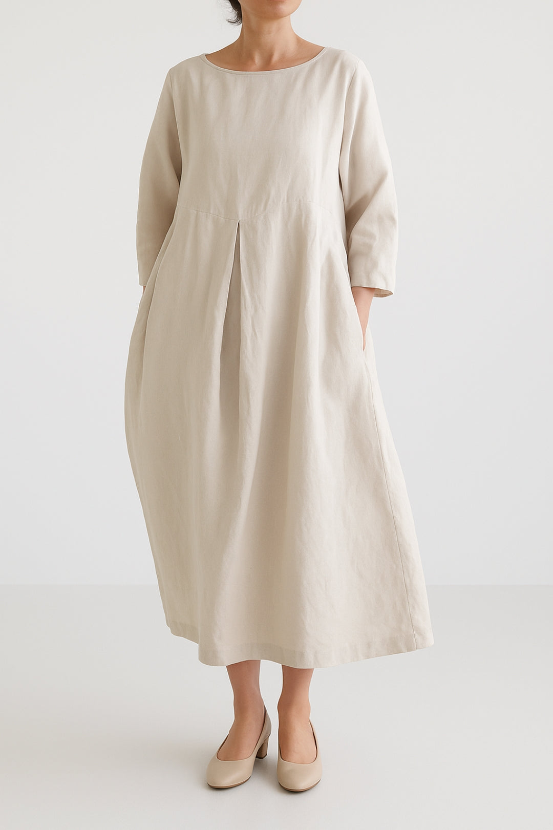 Roselyn | Women’s Casual Pleated Midi Dress