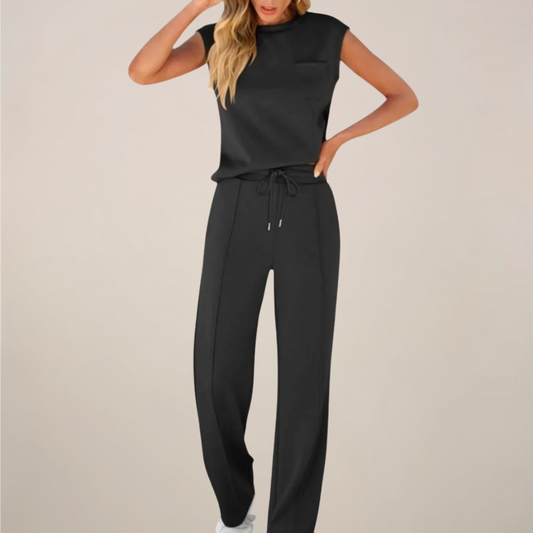 Brigette | Women’s Spring Drawstring Relaxed Pants Set