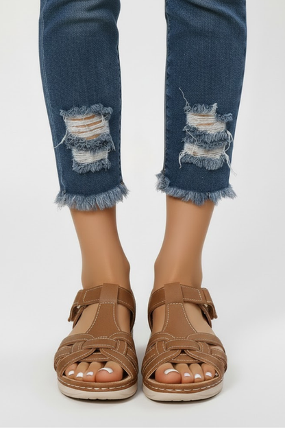 Delphina | Women’s Retro Buckle Strap Sandals