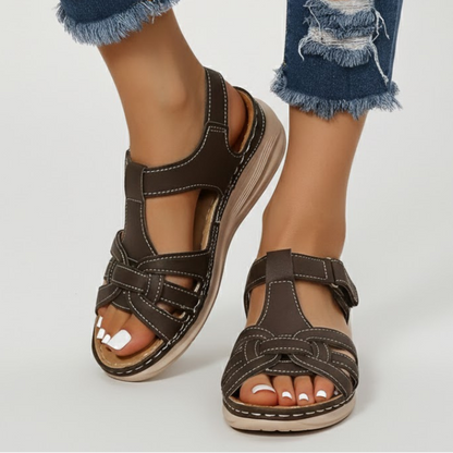 Delphina | Women’s Retro Buckle Strap Sandals
