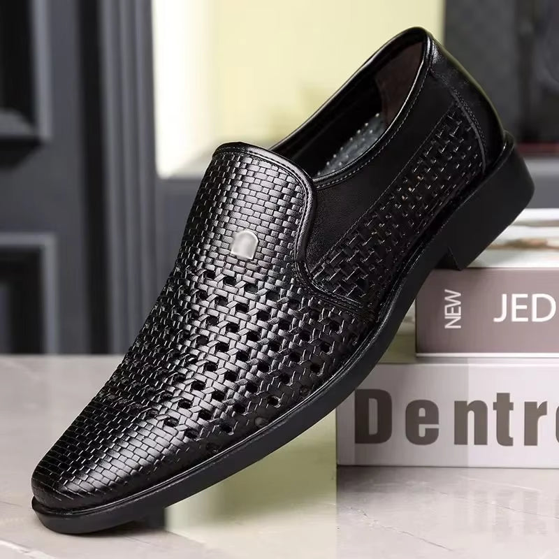 Franklin | Men’s Woven Leather Loafers