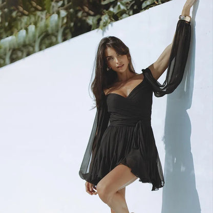 Sorella | Women’s Summer Long Sleeve Mini Dress
