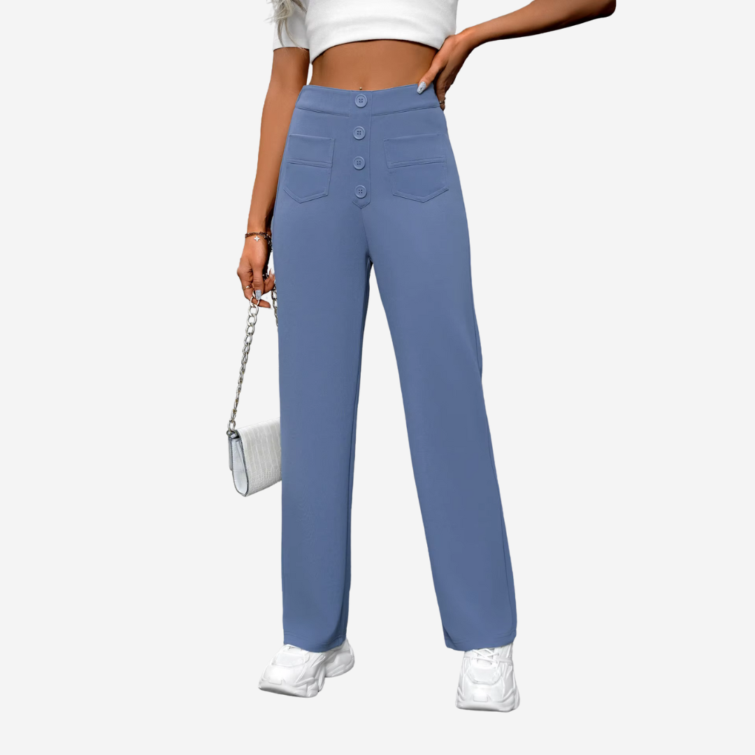 Vera | Women’s High-Waisted Straight-Leg Trousers