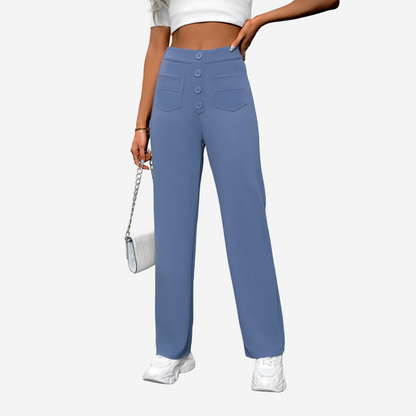 Vera | Women’s High-Waisted Straight-Leg Trousers