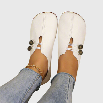 Aubriella | Women’s Spring Casual Slip-On Button Orthopedic Flats