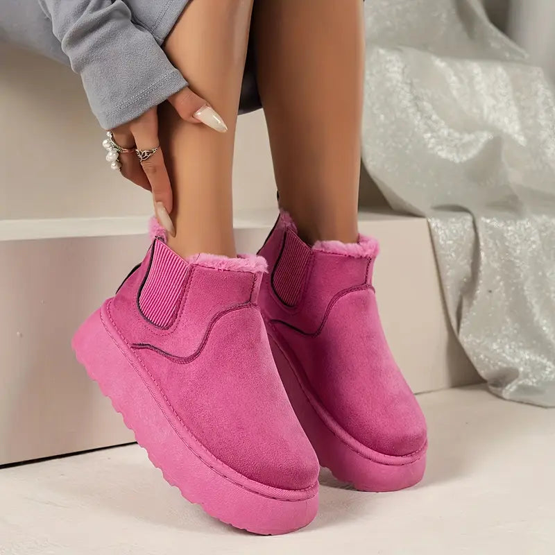 Giselle | Women's Plush Platform Boots